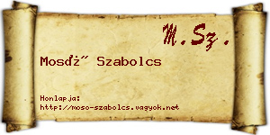 Mosó Szabolcs névjegykártya