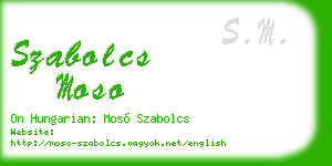 szabolcs moso business card